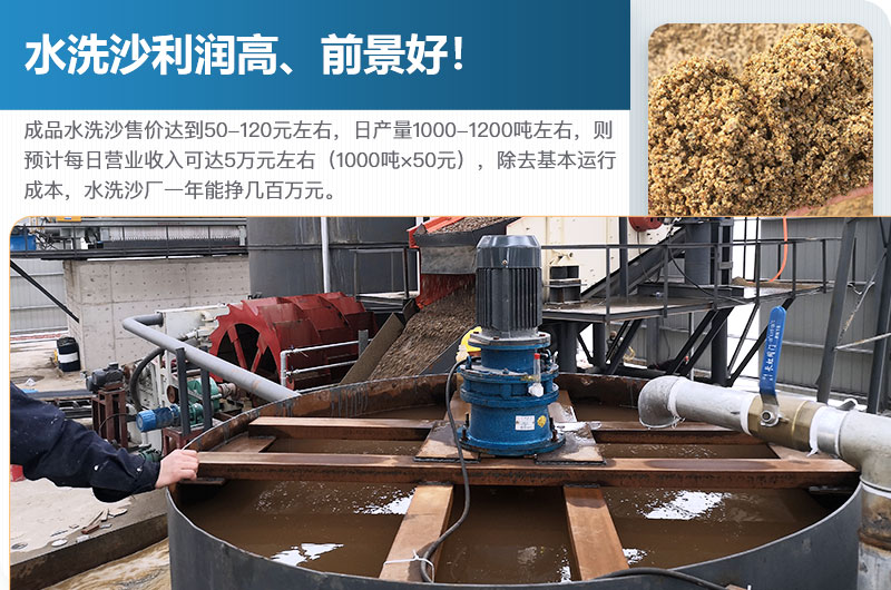 水洗砂的原料是什么？水洗沙一年能掙多少錢？