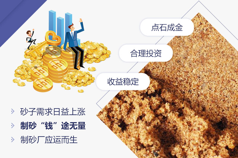 石頭制砂低投資，高收益